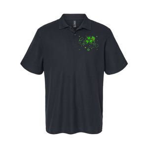 Irish Nurse St Patricks Day Shamrock Stethocsope Softstyle Adult Sport Polo