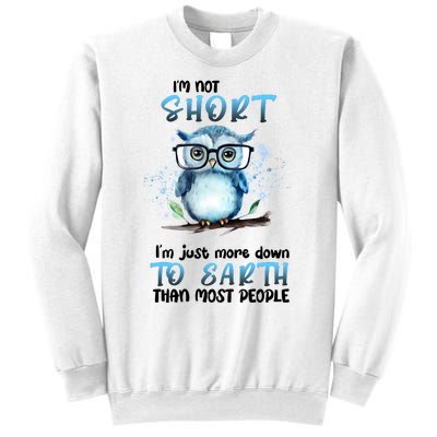 Im Not Short Im Just More Down To Earth Than Most People Sweatshirt