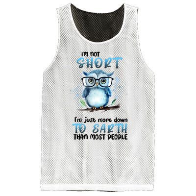 Im Not Short Im Just More Down To Earth Than Most People Mesh Reversible Basketball Jersey Tank