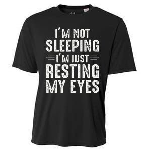 Im Not Sleeping Im Just Resting My Eyes Dad Joke Cooling Performance Crew T-Shirt