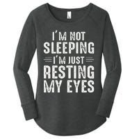 Im Not Sleeping Im Just Resting My Eyes Dad Joke Women's Perfect Tri Tunic Long Sleeve Shirt