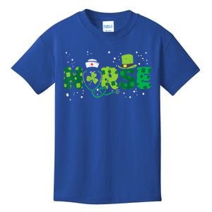 Irish Nurse Stethoscope Scrub St Patricks Day Nurses Gift Kids T-Shirt