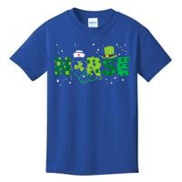 Irish Nurse Stethoscope Scrub St Patricks Day Nurses Gift Kids T-Shirt