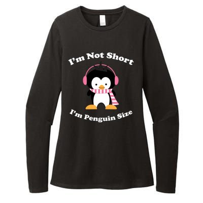 I'm Not Short I'm Penguin Size Womens CVC Long Sleeve Shirt