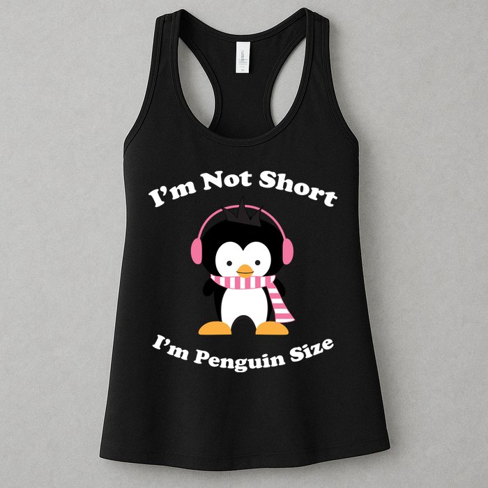 I'm Not Short I'm Penguin Size Womens Tank Top
