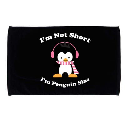 I'm Not Short I'm Penguin Size Microfiber Hand Towel