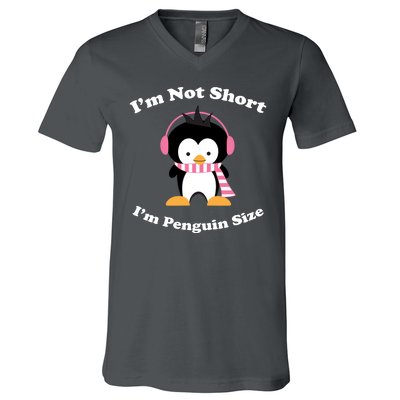 I'm Not Short I'm Penguin Size V-Neck T-Shirt