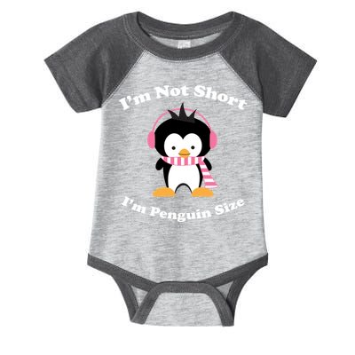 I'm Not Short I'm Penguin Size Infant Baby Jersey Bodysuit
