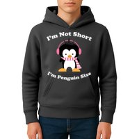 I'm Not Short I'm Penguin Size Kids Hoodie