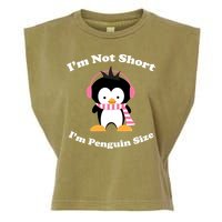 I'm Not Short I'm Penguin Size Garment-Dyed Women's Muscle Tee