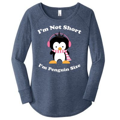 I'm Not Short I'm Penguin Size Women's Perfect Tri Tunic Long Sleeve Shirt