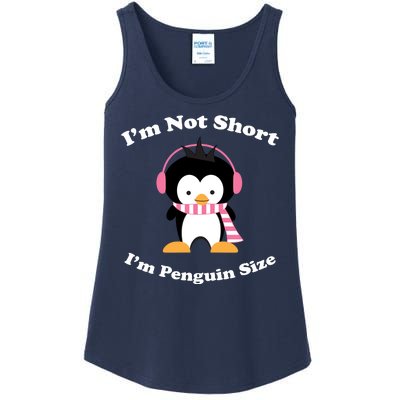 I'm Not Short I'm Penguin Size Ladies Essential Tank