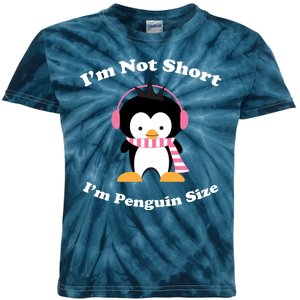 I'm Not Short I'm Penguin Size Kids Tie-Dye T-Shirt