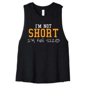 IM Not Short IM Fun Sized Women's Racerback Cropped Tank