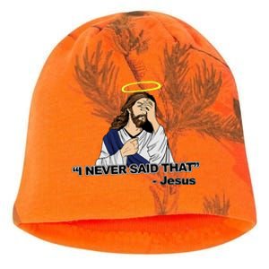 I Never Said That Funny Jesus Christian Kati - Camo Knit Beanie