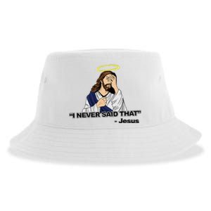 I Never Said That Funny Jesus Christian Sustainable Bucket Hat