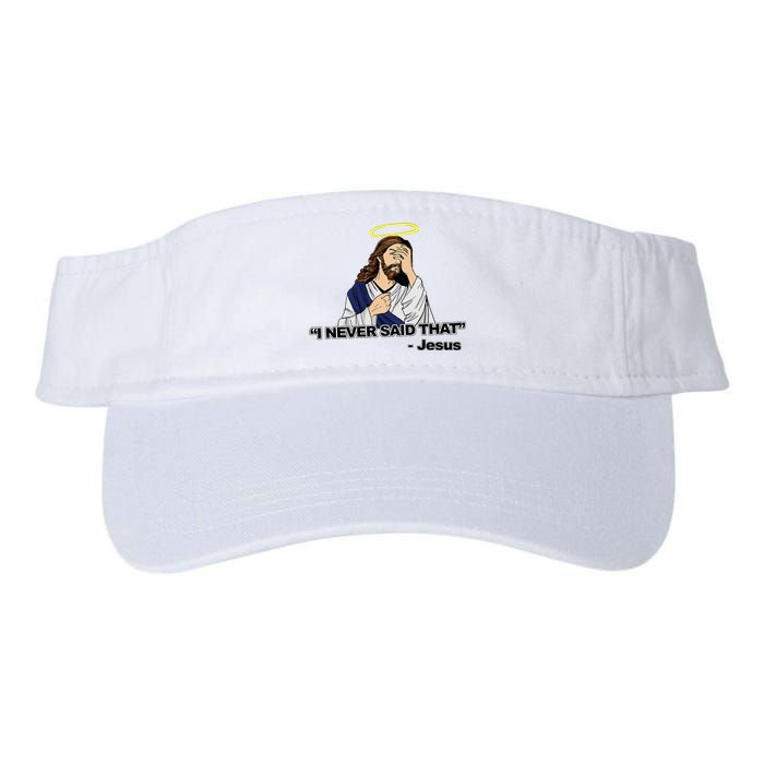 I Never Said That Funny Jesus Christian Valucap Bio-Washed Visor