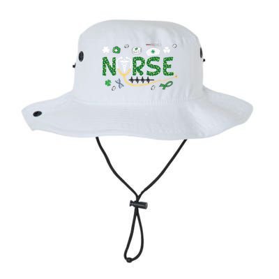 Irish Nurse Stethoscope Leopard St Patricks Day Nurses Scrub Cool Gift Legacy Cool Fit Booney Bucket Hat