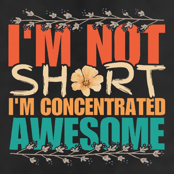IM Not Short IM Just Concentrated Awesome Funny Adult Drive Performance Visor