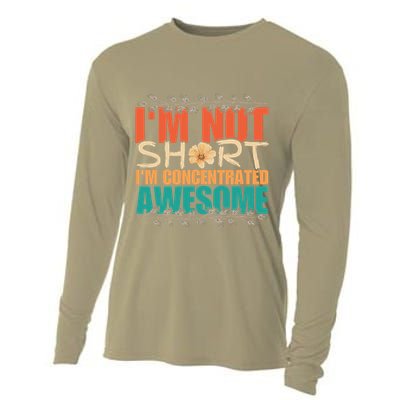 IM Not Short IM Just Concentrated Awesome Funny Cooling Performance Long Sleeve Crew