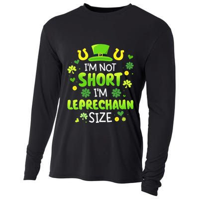 Im Not Short Im Leprechaun Size St Patricks Day Cooling Performance Long Sleeve Crew
