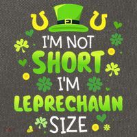 Im Not Short Im Leprechaun Size St Patricks Day Cotton Canvas Backpack
