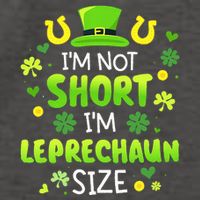 Im Not Short Im Leprechaun Size St Patricks Day Vector Backpack