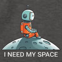 I Need Space Graphic Saying Vector Backpack