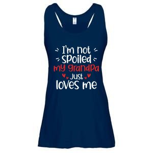 Im Not Spoiled My Grandpa Loves Me Funny Best Friend Ladies Essential Flowy Tank