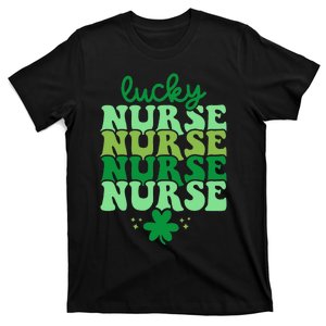 Irish Nurse St Patricks Day Shamrock Stethocsope T-Shirt