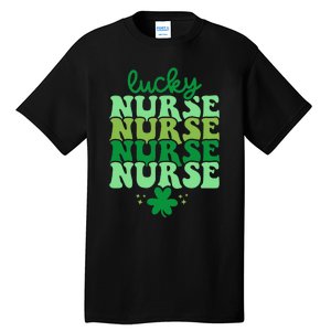 Irish Nurse St Patricks Day Shamrock Stethocsope Tall T-Shirt