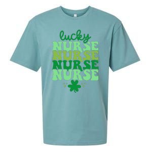 Irish Nurse St Patricks Day Shamrock Stethocsope Sueded Cloud Jersey T-Shirt