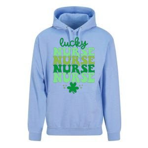 Irish Nurse St Patricks Day Shamrock Stethocsope Unisex Surf Hoodie