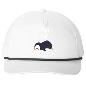 Im Not Short Im Penguin Size Funny Snapback Five-Panel Rope Hat