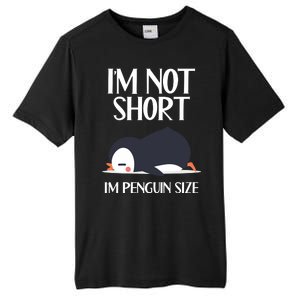 Im Not Short Im Penguin Size Funny Tall Fusion ChromaSoft Performance T-Shirt