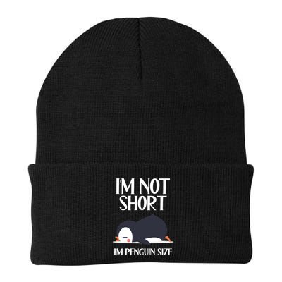 Im Not Short Im Penguin Size Funny Beanie