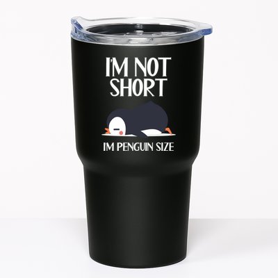 Im Not Short Im Penguin Size Funny Tumbler