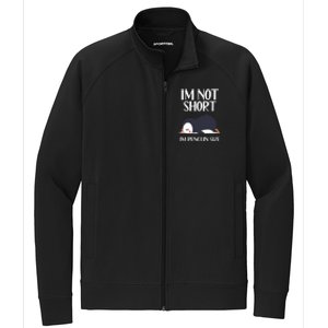 Im Not Short Im Penguin Size Funny Stretch Full-Zip Cadet Jacket