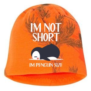 Im Not Short Im Penguin Size Funny Kati - Camo Knit Beanie