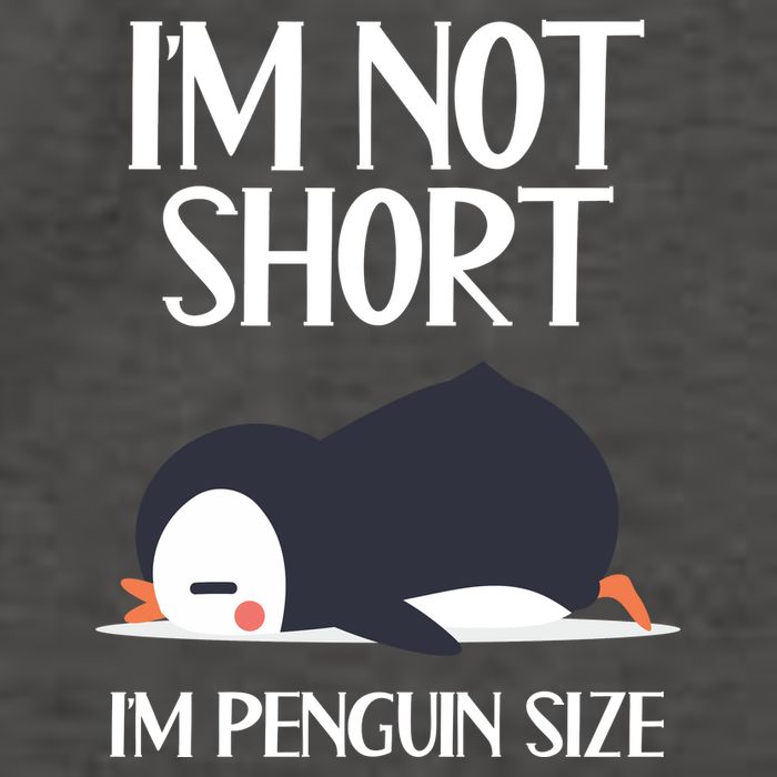 Im Not Short Im Penguin Size Funny Vector Backpack