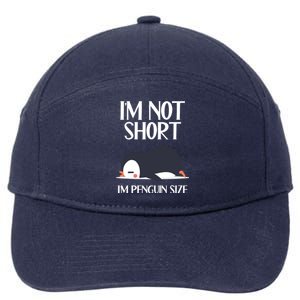 Im Not Short Im Penguin Size Funny 7-Panel Snapback Hat