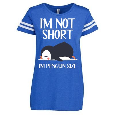 Im Not Short Im Penguin Size Funny Enza Ladies Jersey Football T-Shirt