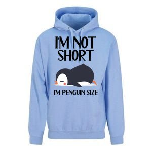 Im Not Short Im Penguin Size Funny Unisex Surf Hoodie