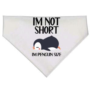 Im Not Short Im Penguin Size Funny USA-Made Doggie Bandana