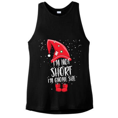 I'm Not Short I'm Gnome Size Ladies PosiCharge Tri-Blend Wicking Tank