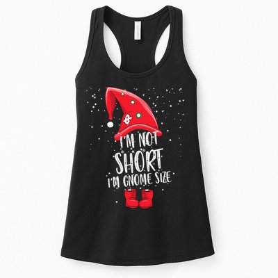 I'm Not Short I'm Gnome Size Women's Racerback Tank
