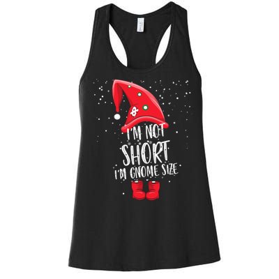 I'm Not Short I'm Gnome Size Women's Racerback Tank