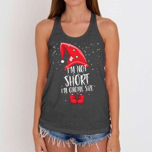 I'm Not Short I'm Gnome Size Women's Knotted Racerback Tank