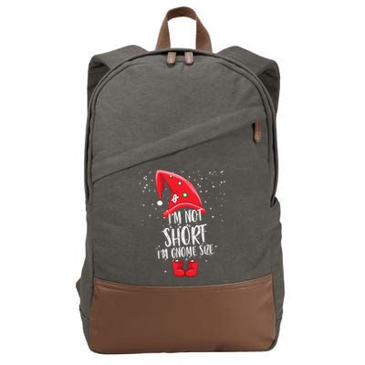 I'm Not Short I'm Gnome Size Cotton Canvas Backpack