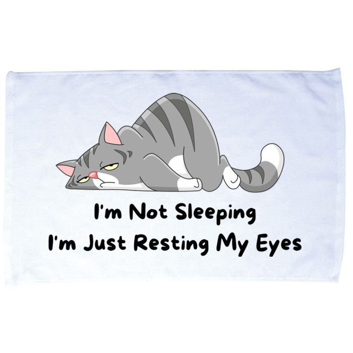 I'm Not Sleeping I'm Just Resting My Eyes Microfiber Hand Towel